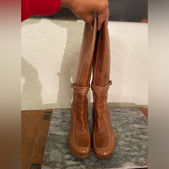 Women’s Schutz  retro leather wedge boots. Size 6. GUC. - Picture 9 of 16